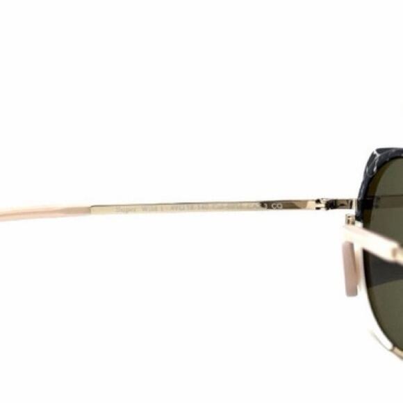 New! Woow SUPER WILD 1 0215 Chic Black Marble and White Sunglasses, Authentic main image 5